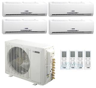 Photo of Blueridge BMKH30G321-9W-9W-12W-12W 30,000 BTU (2.5 Ton) 21 SEER Four Zone Ductless Mini-Split Heat Pump System 28126