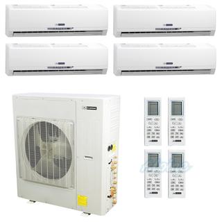 Photo of Blueridge BMKH42DM16-12W-12W-12W-18W 42,000 BTU (3.5 Ton) 16 SEER Ductless Mini-Split Quad-Zone Heat Pump System 25319