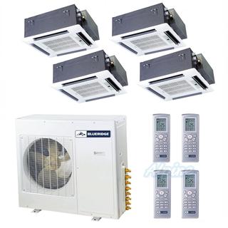 Photo of Blueridge BMKH42DM16-12C-12C-18C-18C 42,000 BTU (3.5 Ton) 16 SEER Ductless Mini-Split Quad-Zone Heat Pump System 23442