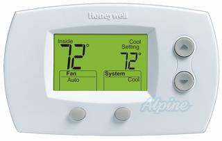 Photo of Honeywell TH5220D1029 FocusPro 5000 Universal Non-Programmable Thermostat - Two Stage Heat Two Stage Cool (Large Screen) 5423