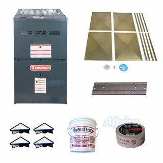 Photo of Goodman GMS80603AN KIT 60,000 BTU, 80% Efficiency, Single-Stage Burner, 1,200 CFM Multi-Speed Blower, Upflow/Horizontal Flow Application Furnace KIT 22111