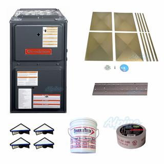 Goodman GMSS920603BN KIT 60,000 BTU, 92% Efficiency, 1-Stage Burner, 1200  CFM Multi-Speed Blower, Upflow/Horizontal Flow Application Furnace KIT