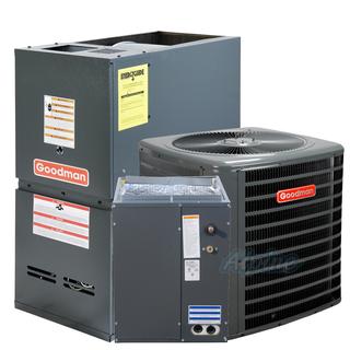 Photo of Goodman GSX140361-GDH81005CN-CAPF3642C6 3 Ton 100,000 BTU 14 SEER 80% AFUE A/C & Downflow Gas Furnace, Split System Kit 29195