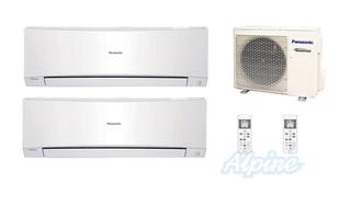 Photo of Panasonic PMZ17DE18-9W-9W 16,700 BTU (1.3 Ton) 18 SEER Ductless Mini-Split Dual Zone Heat Pump System 9W+9W 14943