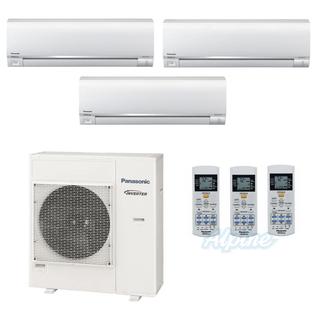 Photo of Panasonic PMZ36DR185-7W-18W-18W 36,000 BTU (3 Ton) 18.5 SEER Three Zone Ductless Mini-Split Heat Pump System 23834