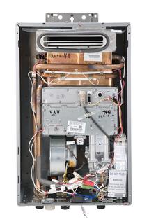 Rinnai RL75eP Exterior, 7.5 GPM, Liquid Propane, 180,000 BTU, 82%  Efficiency Tankless Water Heater