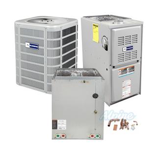 Photo of Blueridge BA17L24P-BG802UH070AE12-BC1P30A-BGH4TXV01 (Kit No. D1224) 2 Ton AC, 70,000 BTU 80% AFUE Two Stage Gas Furnace, 17.6 SEER / 16.2 SEER2 Upflow Split System Kit 49117