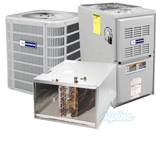 Photo of Blueridge BA17L48P-BG802UH110CV20-BH1P51C (Kit No. D1552) 4 Ton AC, 110,000 BTU 80% AFUE Two Stage Gas Furnace, 14.5 SEER / 13.8 SEER2 Horizontal Split System Kit 31575