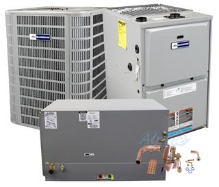 Photo of Blueridge BHP17L36P-BG962UH090CV20-BH1P51C-BGH4TXV02 (Kit No. D1827) 3 Ton Heat Pump, 90,000 BTU 96% AFUE Gas Furnace, 16.9 SEER / 16 SEER2 Dual Fuel Horizontal Split System Kit 48462