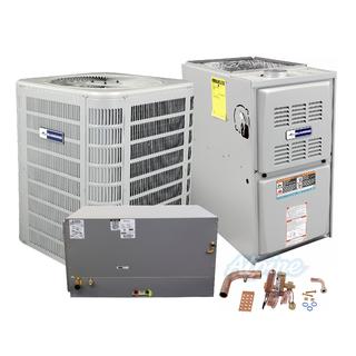 Photo of Blueridge BA16L48P-BG802UH110CV20-BH1P48C-BGH4TXV02 (Kit No. D1068) 4 Ton AC, 110,000 BTU 80% AFUE Two-Stage Gas Furnace, 14.5 SEER / 13.8 SEER2 Horizontal Split System Kit 48443