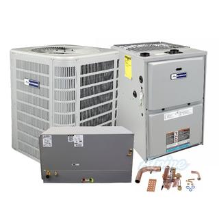 Photo of Blueridge BA16L48P-BG962UH110CV20-BH1P51C-BGH4TXV02 (Kit No. D1075) 4 Ton AC, 110,000 BTU 96% AFUE Two-Stage Gas Furnace, 14.5 SEER / 13.8 SEER2 Horizontal Split System Kit 48442