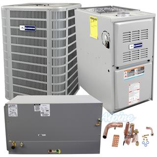 Photo of Blueridge BHP17L30P-BG801UH090BE16-BH1P30B-BGH4TXV01 (Kit No. D1731) 2.5 Ton Heat Pump, 90,000 BTU 80% AFUE Gas Furnace, 16.2 SEER2 Horizontal Dual Fuel Split System Kit 51691