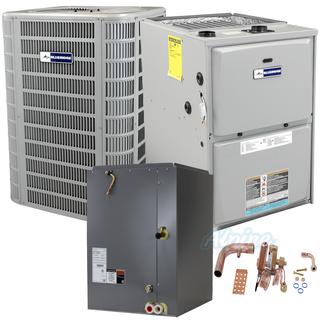 Photo of Blueridge BHP17L36P-BG962UH070BV12-BC1P36B-BGH4TXV02 (Kit No. D1822) 3 Ton Heat Pump, 70,000 BTU 96% AFUE Gas Furnace, 16.5 SEER / 15.8 SEER2 Upflow Dual Fuel Split System Kit 51692