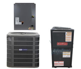 Photo of Blueridge BA17L18P-GM9C960603BN-BC4X24B SND-KIT (Kit No. S1098) SND 1.5 Ton, 14.5 to 18 SEER Condenser & 60,000 BTU Furnace, 96% Efficiency, Two-Stage Burner & NEW 2 Ton, W 17.5 x H 18.5 x D 21, Coil 57992