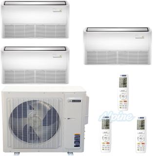 Photo of Blueridge BMKH3021-9F-9F-18F 30,000 BTU (2.5 Ton) 21 SEER / 21 SEER2 - M3 SERIES - Three Zone Ductless Mini-Split Heat Pump System 37253