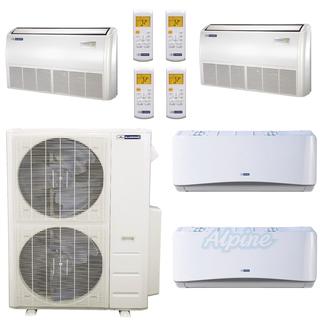 Photo of Blueridge BMHH48M22C-9W-9W-18F-18F 48,000 BTU (4.0 Ton) 21.5 SEER - M4 SERIES - Four Zone Ductless Mini-Split Heat Pump System - Wi-Fi Capable 33767