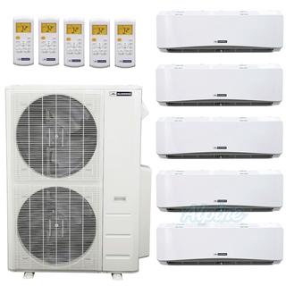 Photo of Blueridge BMHH48M22C-9W-9W-12W-12W-12W 48,000 BTU 21.5 SEER - M4 SERIES - Hyper Heat Ductless Mini-Split Five Zone Heat Pump System - Wi-Fi Capable 30958