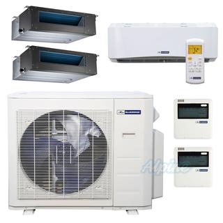 Photo of Blueridge BMM27HH21-9W-12D-12D 27,000 BTU (2.25 Ton) 21 SEER / 21.3 SEER2 - M4 SERIES - HYPER HEAT Three Zone Ductless Mini-Split Heat Pump System - Wi-Fi Capable 32994