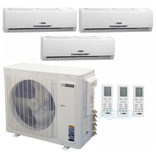 Photo of Blueridge BMKH24G321-9W-12W-12W 24,000 BTU (2.0 Ton) 21 SEER Three Zone Ductless Mini-Split Heat Pump System 29020