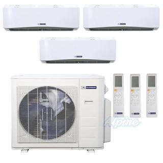 Photo of Blueridge BMM36HH21-6W-12W-24W 36,000 BTU (3 Ton) 21 SEER2 - M4 SERIES - HYPER HEAT Three Zone Ductless Mini-Split Heat Pump System - Wi-Fi Capable 46722
