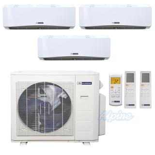 Photo of Blueridge BM27M23C-9W-9W-12W 27,000 BTU (2.0 Ton) 22.5 SEER - M2 SERIES - Three Zone Ductless Mini-Split Heat Pump System - Wi-Fi Capable 46893