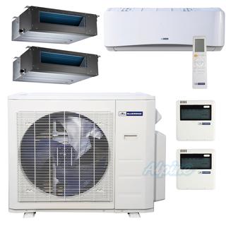 Photo of Blueridge BMM27HH21-9W-12D-12D 27,000 BTU (2.25 Ton) 21 SEER / 21.3 SEER2 - M4 SERIES - HYPER HEAT Three Zone Ductless Mini-Split Heat Pump System - Wi-Fi Capable 46714