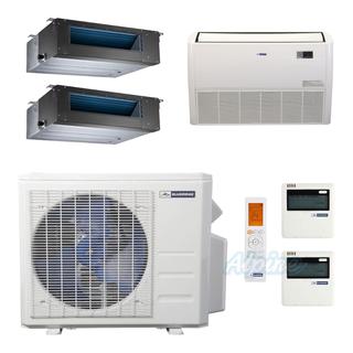 Photo of Blueridge BMM3621-12D-12D-18F 36,000 BTU (3 Ton) 20.65 SEER / 21.55 SEER2 - M2 SERIES - Three Zone Ductless Mini-Split Heat Pump System 55677