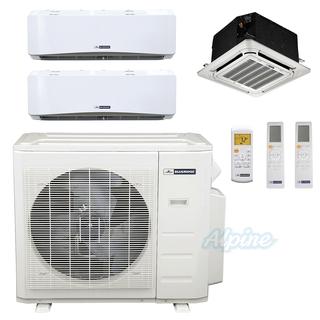 Photo of Blueridge BMM3622-6W-12C-24W 36,000 BTU (3 Ton) 21.8 SEER / 23.1 SEER2 - M2 SERIES - Three Zone Ductless Mini-Split Heat Pump System - Wi-Fi Capable 46718