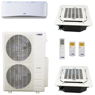 Photo of Blueridge BMM4821-6W-18C-18C 48,000 BTU (4 Ton) 21 SEER / 21.1 SEER2 - M2 SERIES - Three Zone Ductless Mini-Split Heat Pump System - Wi-Fi Capable 46608