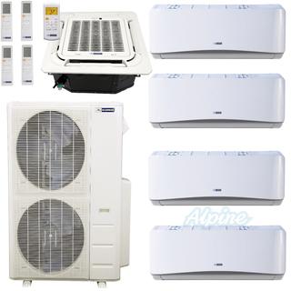 Photo of Blueridge BMM4821-9W-9W-9W-9W-12C 48,000 BTU (4.0 Ton) 21 SEER / 21.1 SEER2 - M2 SERIES - Five Zone Ductless Mini-Split Heat Pump System 46666