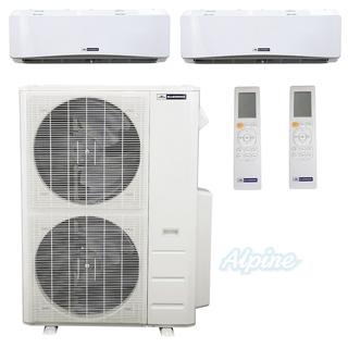 Photo of Blueridge BMM4821-18W-24W 48,000 BTU (4.0 Ton) 21 SEER / 21.1 SEER2 - M2 SERIES - Two Zone Ductless Mini-Split Heat Pump System - Wi-Fi Capable 46605