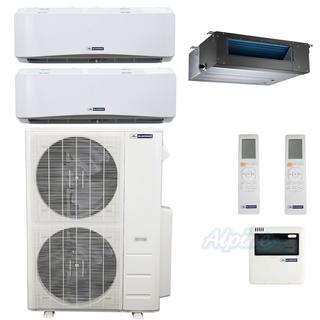 Photo of Blueridge BMM4821-6W-12D-24W 48,000 BTU (4 Ton) 20.75 SEER / 20.8 SEER2 - M2 SERIES - Three Zone Ductless Mini-Split Heat Pump System 46611