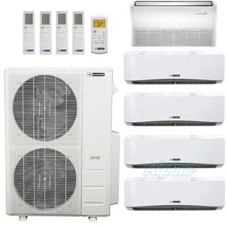 Photo of Blueridge BMHH48M22-6W-6W-6W-6W-24F 48,000 BTU (4 Ton) 21.5 SEER - M4 SERIES - HYPER HEAT Five Zone Ductless Mini-Split Heat Pump System - Wi-Fi Capable 46681