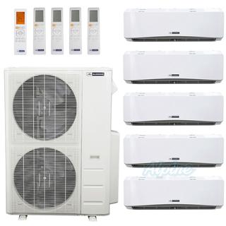 Photo of Blueridge BMM55HH19-6W-6W-6W-9W-36W 55,000 BTU (4.5 Ton) 19 SEER / 20 SEER2 - M4 SERIES - HYPER HEAT Five Zone Ductless Mini-Split Heat Pump System - Wi-Fi Capable 46847