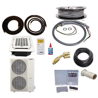 Photo of Blueridge BMY36UHH19CC KIT25 36,000 BTU (3 Ton) 19.4 SEER2 - S4 SERIES - 208/230V U-Match Hyper Heat Single Zone Ceiling Cassette Ductless Mini Split System KIT 25FT -WiFi Capable 56624