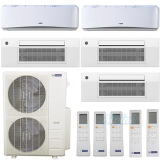 Photo of Blueridge BMM48HH21-6W-9C2-12C2-12C2-24W 48,000 BTU (4 Ton) 21 SEER / 21.2 SEER2 - M4 SERIES - HYPER HEAT Five Zone Ductless Mini-Split Heat Pump System - Wi-Fi Capable 46844