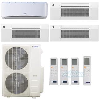 Photo of Blueridge BMM48HH21-12C2-12C2-12C2-24W 48,000 BTU (4 Ton) 21 SEER / 21.2 SEER2 - M4 SERIES - HYPER HEAT Four Zone Ductless Mini-Split Heat Pump System - Wi-Fi Capable 46833