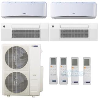 Photo of Blueridge BMM4821-12C2-12C2-18W-18W 48,000 BTU (4.0 Ton) 21 SEER / 21.1 SEER2 - M2 SERIES - Four Zone Ductless Mini-Split Heat Pump System - Wi-Fi Capable 46831