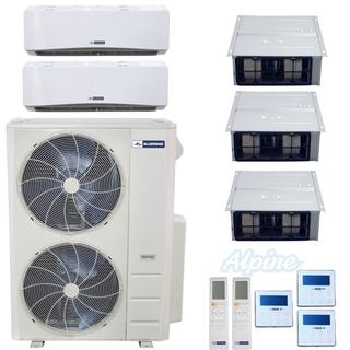 Photo of Blueridge BMM55HH19-6W-6W-12D-18D-18D 55,000 BTU (4.5 Ton) 19 SEER / 19.4 SEER2 HYPER HEAT Five Zone Ductless Mini-Split Heat Pump System 46703