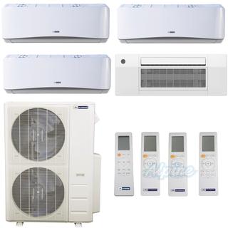 Photo of Blueridge BMM4821-9W-12C2-18W-18W 48,000 BTU (4.0 Ton) 21 SEER / 21.1 SEER2 - M2 SERIES - Four Zone Ductless Mini-Split Heat Pump System - Wi-Fi Capable 46834