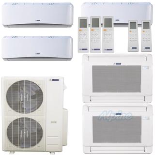 Photo of Blueridge BMM4821-6W-9W-9W-12L-12L 48,000 BTU (4 Ton) 21 SEER / 21.1 SEER2 - M2 SERIES - Five Zone Ductless Mini-Split Heat Pump System - Wi-Fi Capable 46849