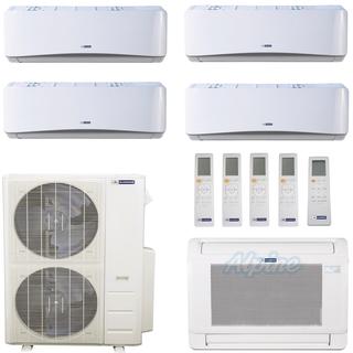 Photo of Blueridge BMM48HH21-6W-6W-6W-6W-16L 48,000 BTU (4 Ton) 21 SEER / 21.2 SEER2 - M4 SERIES - HYPER HEAT Five Zone Ductless Mini-Split Heat Pump System - Wi-Fi Capable 46850