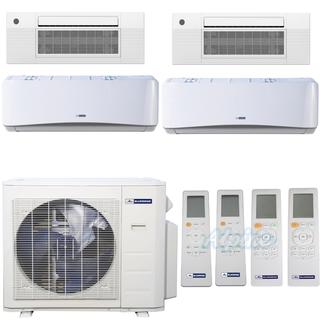 Photo of Blueridge BMM36HH21-9W-9W-9C2-9C2 36,000 BTU (3 Ton) 21 SEER2 - M4 SERIES - HYPER HEAT Four Zone Ductless Mini-Split Heat Pump System - Wi-Fi Capable 46747