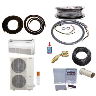 Photo of Blueridge BMY60UHH17FCC KIT25 60,000 BTU (5 Ton) 17 SEER / 17.3 SEER2 - S4 SERIES - 208/230V Hyper Heat U-Match Single Zone Wall/Ceiling Ductless Mini Split System KIT 55370