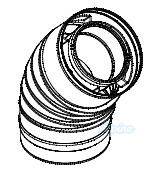 Photo of Crown Boiler Company 230565 100/150mm 45° Concentric Vent Elbow 50063