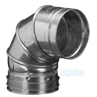 Photo of SpacePak AC-SM9-EL45 SpacePak round plenum 45 degree elbow 14708