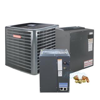 Photo of Goodman GSXH503610-CAPF3743C6-MBVC1601AA-1-TXV-FX-KX-3T (Kit No. D1998) 3 Ton Single Stage AC, Variable Speed Modular Blower, 16.2 SEER2 Upflow/Downflow Split System Kit 52751