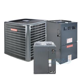 Photo of Goodman GSXN406010-GM9C801005CN-CAPT4961C4 (Kit No. D2027) 5 Ton AC, 100,000 BTU 80% AFUE 2 Stage Multi-Speed Gas Furnace, 14 SEER2 Upflow Split System Kit 52754