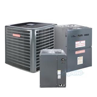 Photo of Goodman GSXN406010-GM9S800805CU-CAPT4961C4 (Kit No. D2029) 5 Ton AC, 80,000 BTU 80% AFUE Single Stage Multi-Speed Gas Furnace, 14 SEER2 Upflow Split System Kit 52756