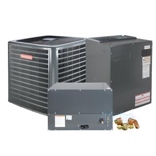 Photo of Goodman GSXH502410-CHPF3642C6-MBVC1601AA-1-TXV-FX-KX-2T (Kit No. D1984) 2 Ton Single Stage AC, Variable Speed Modular Blower, 16 SEER2 Horizontal Split System Kit 52671
